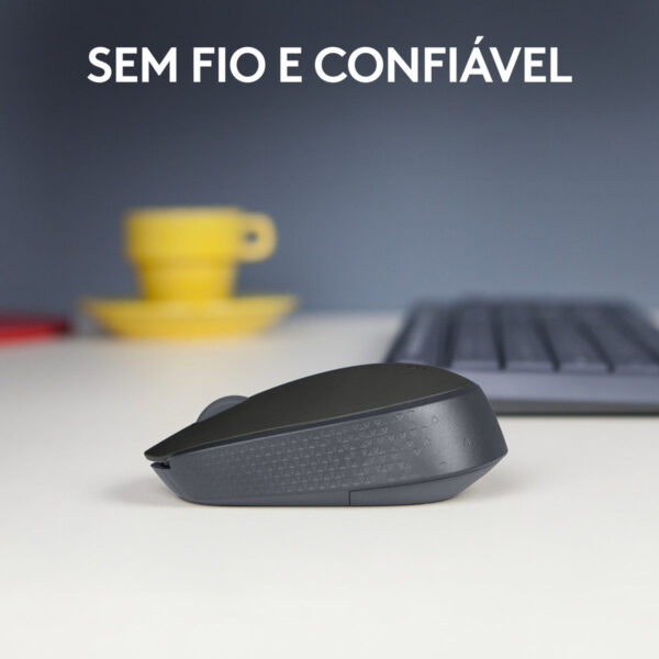 Mouse sem fio Logitech M170 com Pilha Inclusa - Preto - Imagem 4
