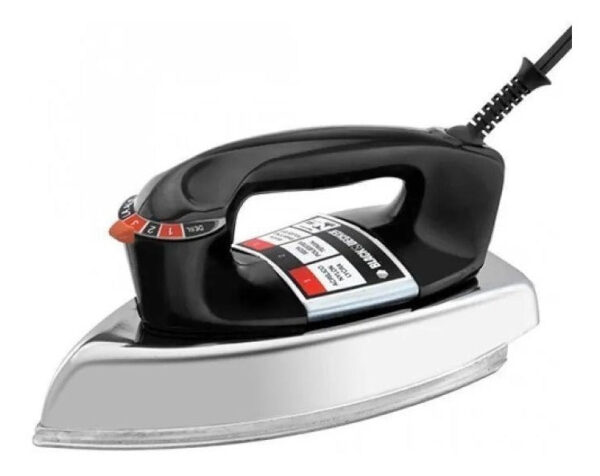Ferro de Passar Roupa Black Decker Modelo VFA1110TM2 Com Base de Alumínio 110V