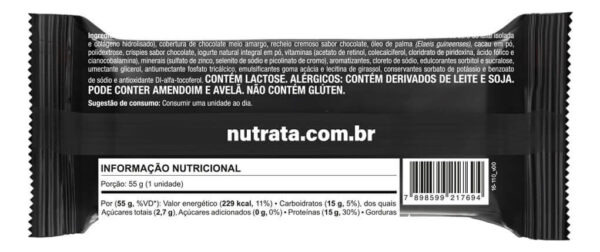 Barras De Proteína Yopro 12 Unidades 55g Whey Bar - Nutrata Sabor Chocolate - Imagem 6
