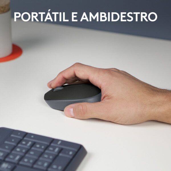 Mouse sem fio Logitech M170 com Pilha Inclusa - Preto - Imagem 5