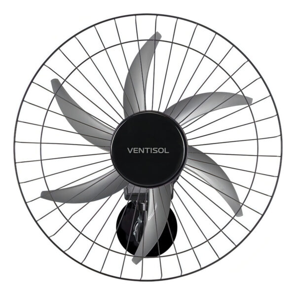 Ventilador oscilante de parede ventisol Steel 6 pás 50cm preto bivolt