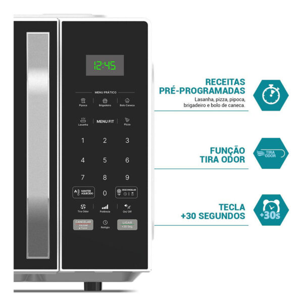 Micro-ondas 33l Philco Teclas Fáceis Limpa Fácil 1400w Pm36 220V - Imagem 4