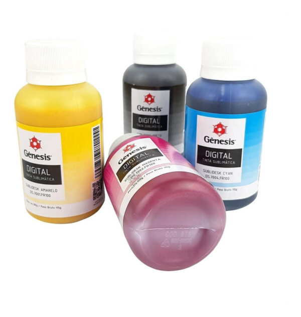 Genesis Sublimática 100ml cor preto amarelo ciano e magenta - Imagem 3