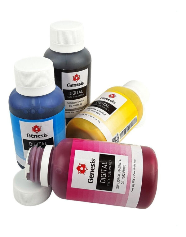 Genesis Sublimática 100ml cor preto amarelo ciano e magenta - Imagem 7