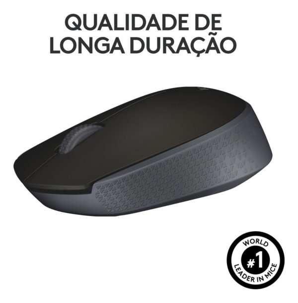 Mouse sem fio Logitech M170 com Pilha Inclusa - Preto - Imagem 6