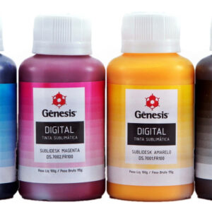 Genesis Sublimática 100ml cor preto amarelo ciano e magenta
