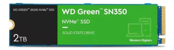 Ssd 2tb M.2 2280 Nvme Pcie Gen3 Western Digital WD Green SN350 Wds200t3g0c Velocidade De Leitura Até 3200mb/s Cor Verde Disco Sólido Interno - Imagem 3