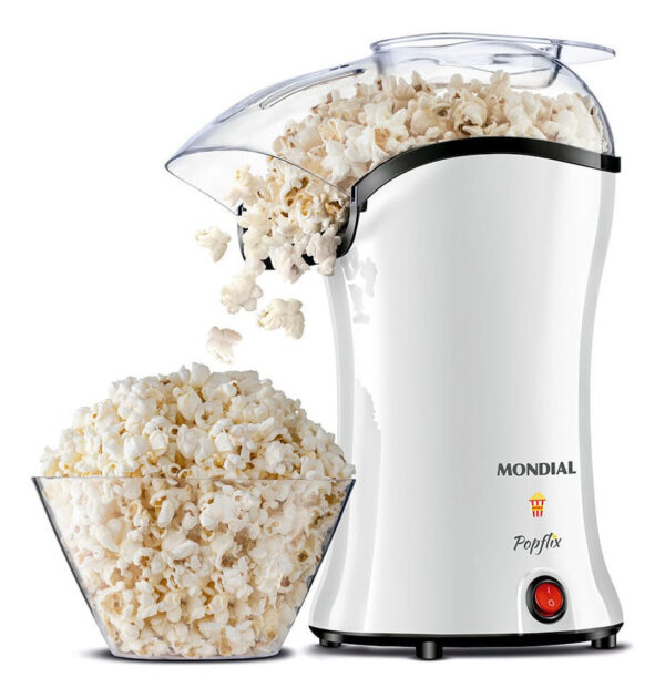 Pipoqueira Elétrica Popflix Pp-04 Ar Quente Branca Mondial Cor Branco 110V