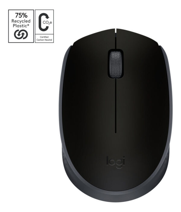 Mouse sem fio Logitech M170 com Pilha Inclusa - Preto - Imagem 3