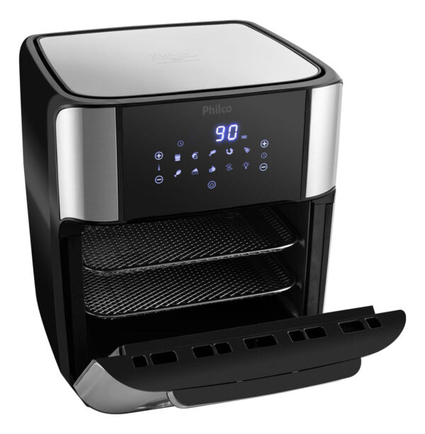 Fritadeira Elérica Air Fryer Oven Philco Pfr2200 12 litros 4 Em 1 1800w Cor Preta 110V - Imagem 2