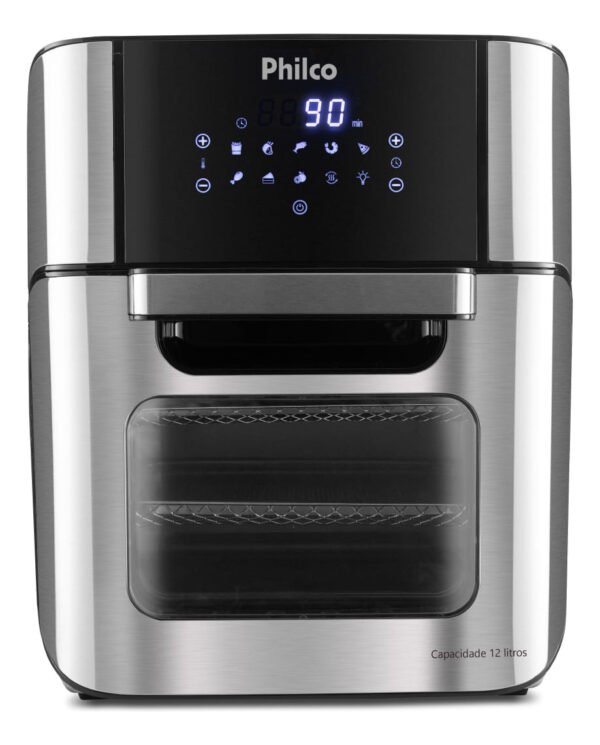 Fritadeira Elérica Air Fryer Oven Philco Pfr2200 12 litros 4 Em 1 1800w Cor Preta 110V
