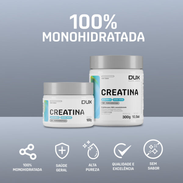 Creatina Monohidratada 100% Pote 300g Dux Nutrition - Imagem 5