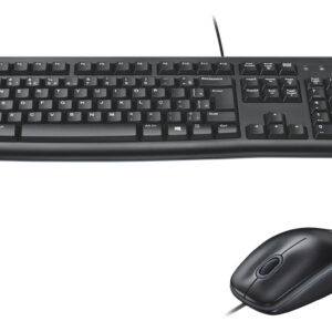 Combo Teclado e Mouse com fio USB Logitech MK120 Layout ABNT2
