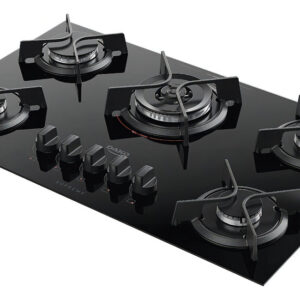 Fogão cooktop a Gás Dako fogão Cooktop embutir preto bivolt 5 queimadores