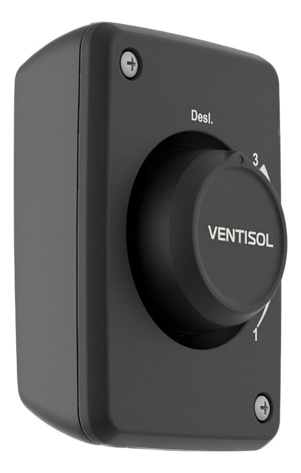 Ventilador oscilante de parede ventisol Steel 6 pás 50cm preto bivolt - Imagem 2