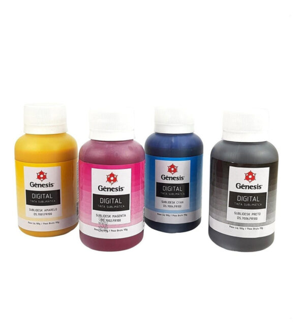 Genesis Sublimática 100ml cor preto amarelo ciano e magenta - Imagem 2