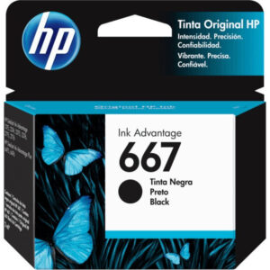 Cartucho HP 667 Preto 2376 2776 6476