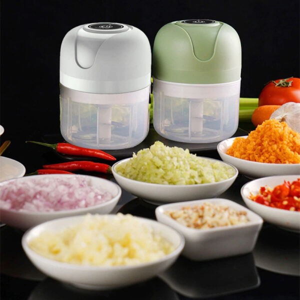 Multi Processador Alimentos Temperos Eletrico Usb Bivolt Cor Verde - Imagem 2