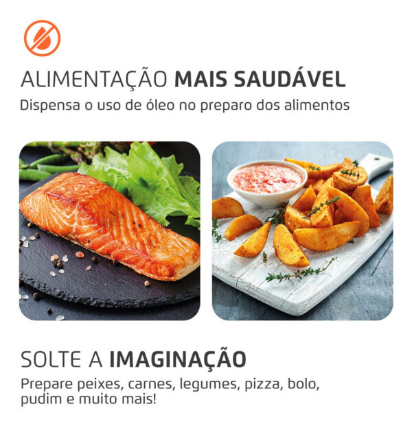 Fritadeira Air Fryer Forno Oven 12l Mondial Afon-12l-bg Preto - Imagem 5