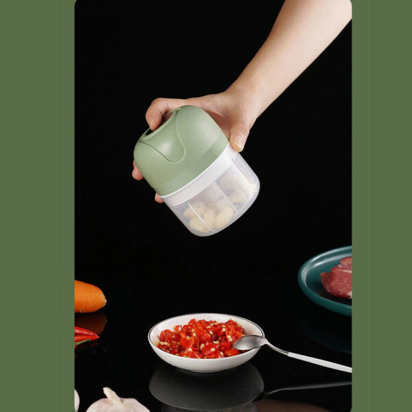 Multi Processador Alimentos Temperos Eletrico Usb Bivolt Cor Verde - Imagem 5