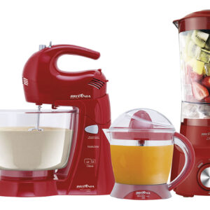 Kit Cozinha Britânia 3 Em 1 Vermelho 220V