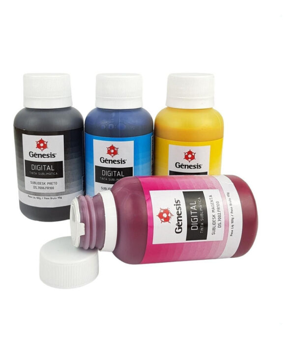 Genesis Sublimática 100ml cor preto amarelo ciano e magenta - Imagem 6