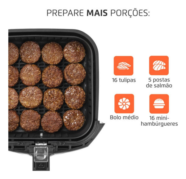Fritadeira Sem Óleo Air Fryer 4l Mondial Preto 1500w Afn-40-bft - Imagem 7