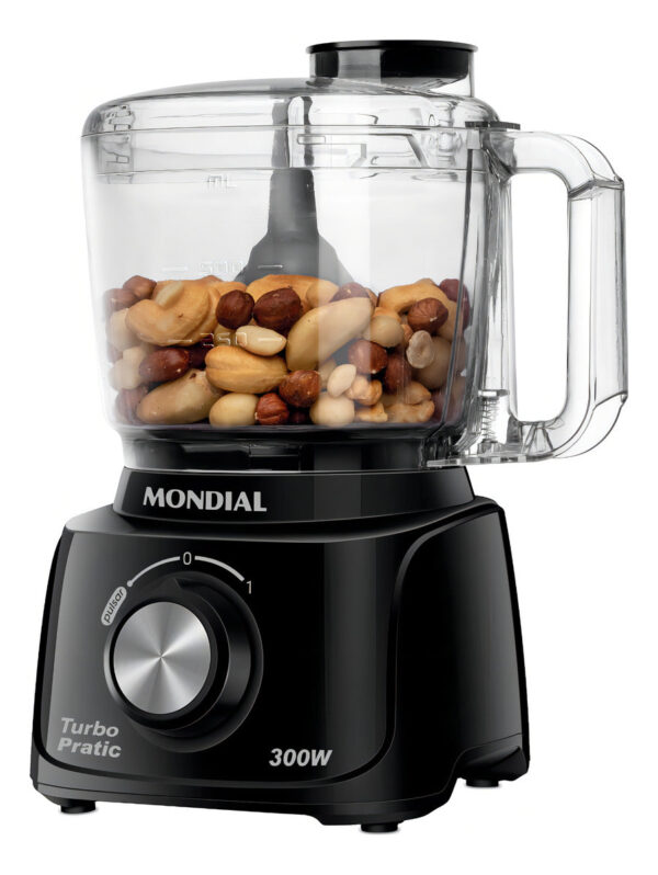 Mini Processador Turbo Pratic Preto 300w Mp-16-b Mondial 110V - Imagem 4