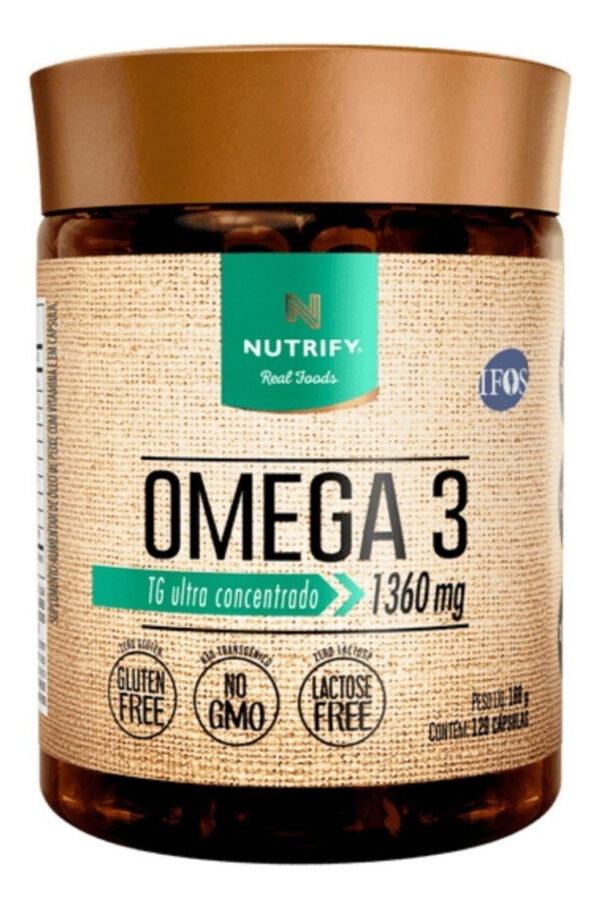 Ômega 3 TG 1360mg Ultra Concentrado 120 cápsulas Nutrify