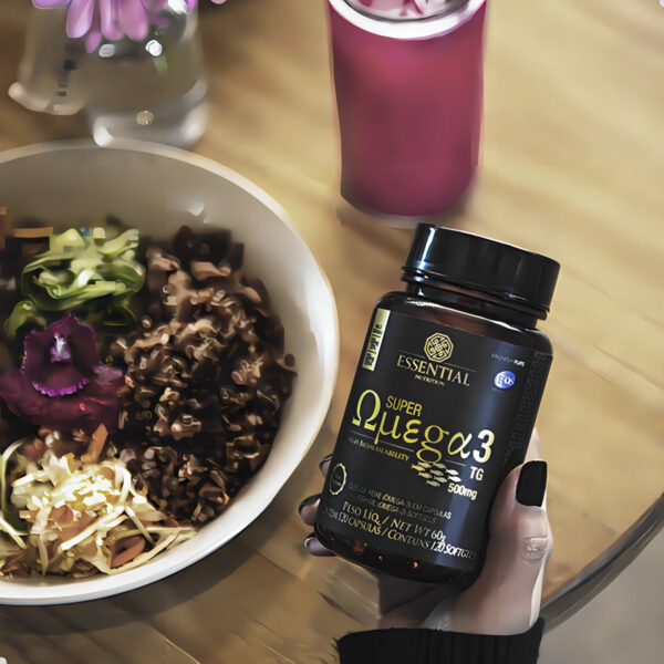 Suplemento em Cápsulas Essential Nutrition Super Omega 3 TG em pote 120 caps - Imagem 4