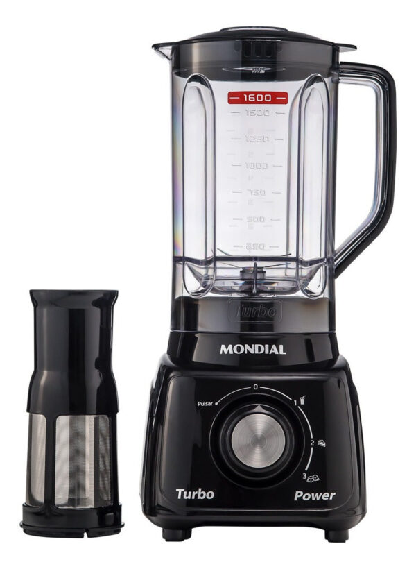 Liquidificador L-99-fb Turbo Power 2,2 L Potência De 550w Cor Preto Mondial 220V - Imagem 10