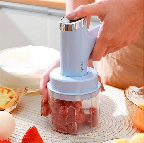 Mini Batedeira Portátil Sem Fio Multi Processador Alimentos Cor Multicolor - Imagem 6