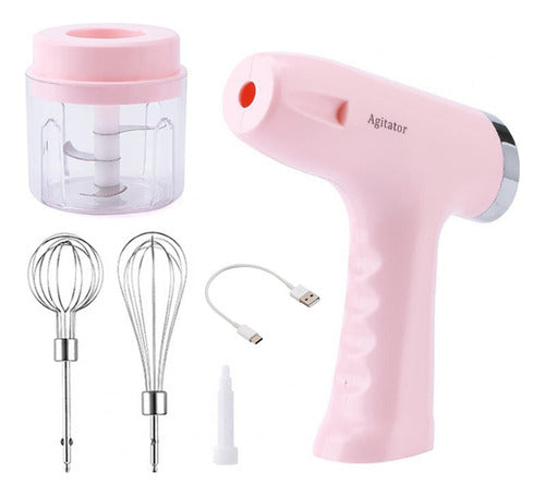 Mini Batedeira Portátil Sem Fio Multi Processador Alimentos Cor Multicolor