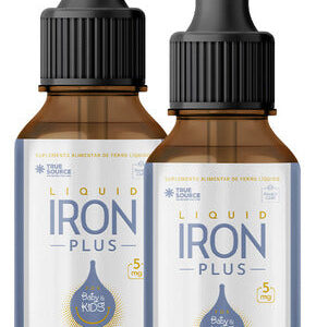 Kit 2 Unid De Iron Plus Liquido Ferro True Source - Morango