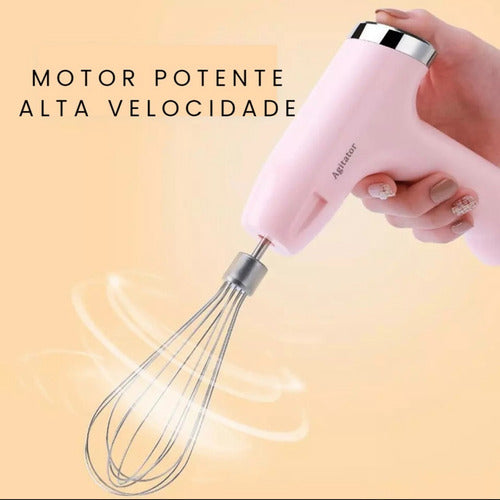 Mini Batedeira Portátil Sem Fio Multi Processador Alimentos Cor Multicolor - Imagem 11