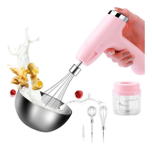 Mini Batedeira Portátil Sem Fio Multi Processador Alimentos Cor Multicolor - Imagem 7