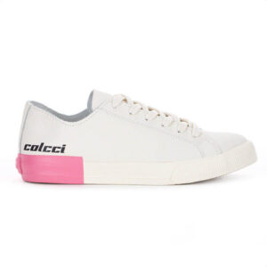 Tênis Colcci Cf 001 Simple Leather Off White E Rosa Feminino