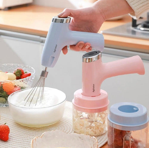 Mini Batedeira Portátil Sem Fio Multi Processador Alimentos Cor Multicolor - Imagem 10