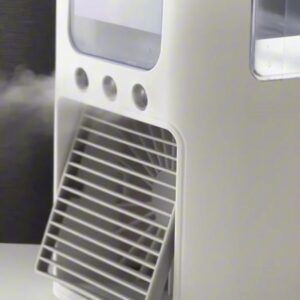 Mini Ar Condicionado Climatizado Umidificador Ventilador Portátil USB Led Quarto Sala Mesa