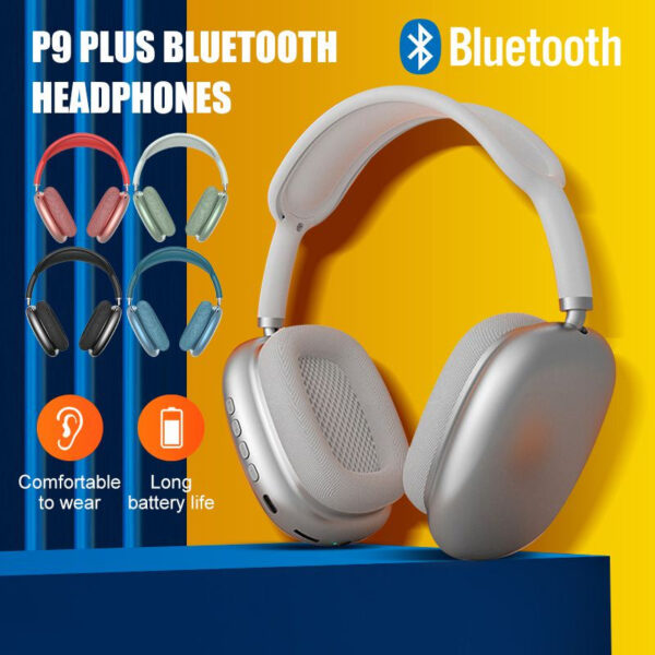 P9 Air Bluetooth Music Fone De Ouvido Estéreo Sem Fio Com Microfone HiFi max - Imagem 5
