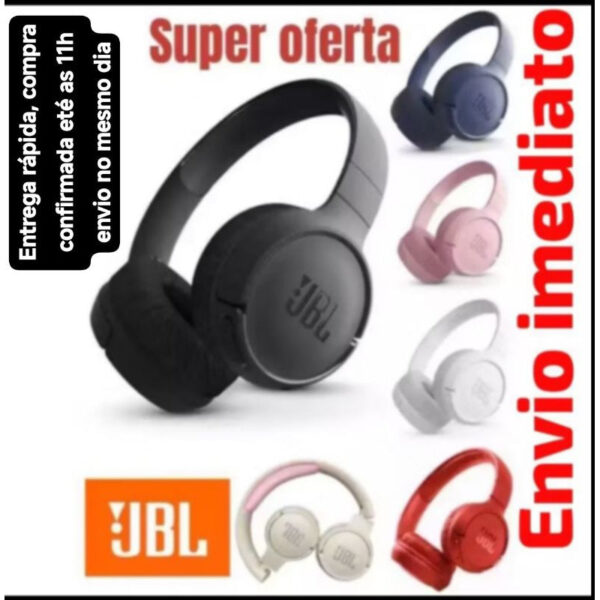 fone de ouvido j.b.l t510bt headset headphone bluetooth sem fio iphone Android - Imagem 2