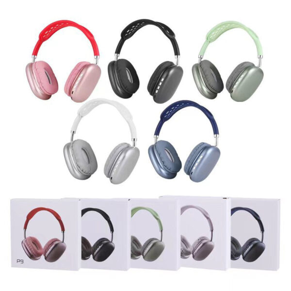 P9 Air Bluetooth Music Fone De Ouvido Estéreo Sem Fio Com Microfone HiFi max - Imagem 3