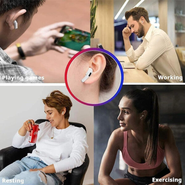Fone De Ouvido Inpods 13 Bluetooth Sem Fio Com Microfone Fones esportivos Adequado Branco - Imagem 5