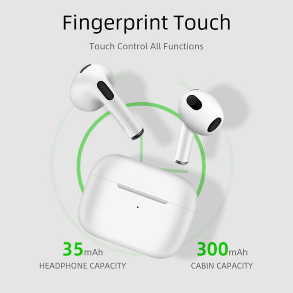 Pro 4s TWS / i12 TWS Fone De Ouvido Sem Fio inpods 3 Bluetooth 5.0 À Prova D'água Esportivo Para iPhone Android - Imagem 5