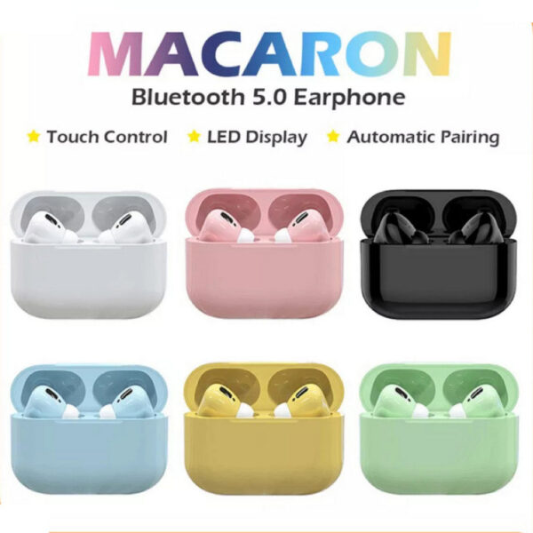 Fone De Ouvido Sem Fio Com Microfone i13 Inpods 13 Pro Bluetooth 5.0 Macaron Estéreo De Toque - Imagem 5