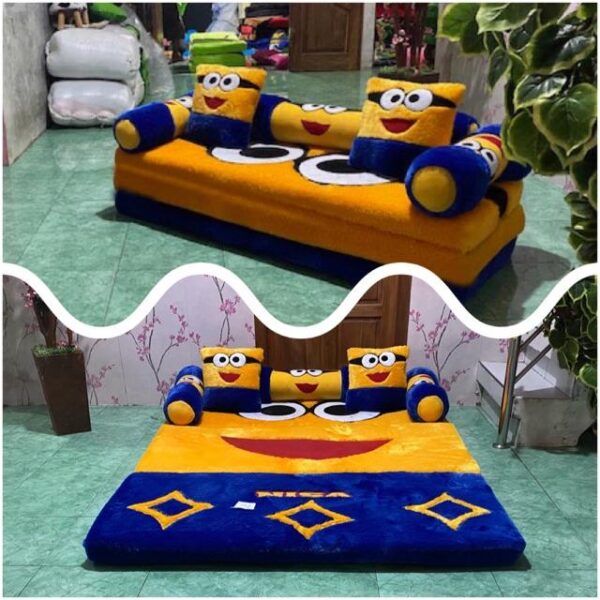 Sofá-cama de personagens 200x150x10 cm / Colchão dobrável de penas grossas - Imagem 3