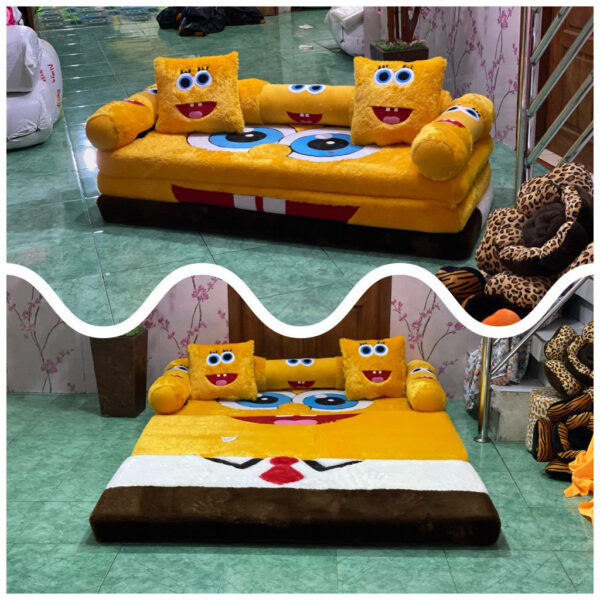 Sofá-cama de personagens 200x150x10 cm / Colchão dobrável de penas grossas - Imagem 8