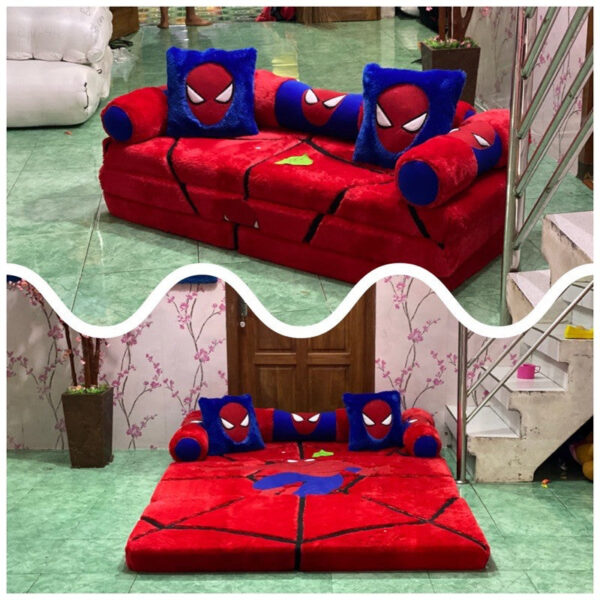 Sofá-cama de personagens 200x150x10 cm / Colchão dobrável de penas grossas - Imagem 6