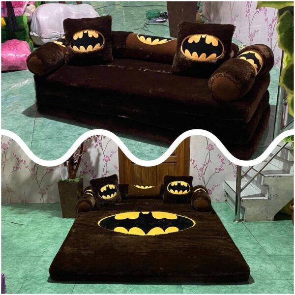 Sofá-cama de personagens 200x150x10 cm / Colchão dobrável de penas grossas - Imagem 16