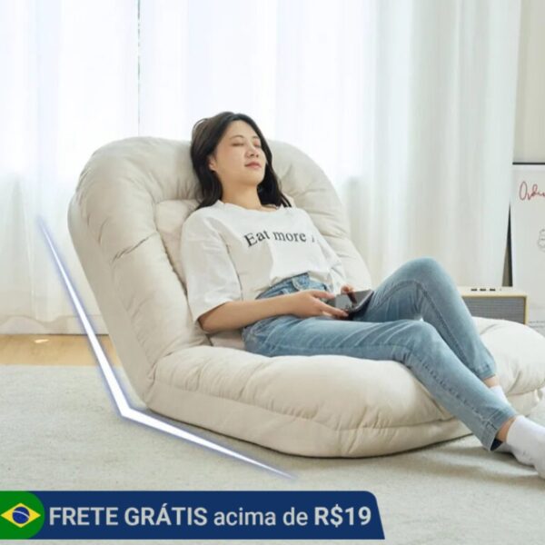 Sofá Cama Retrátil RelaxFold + Almofada de Brinde